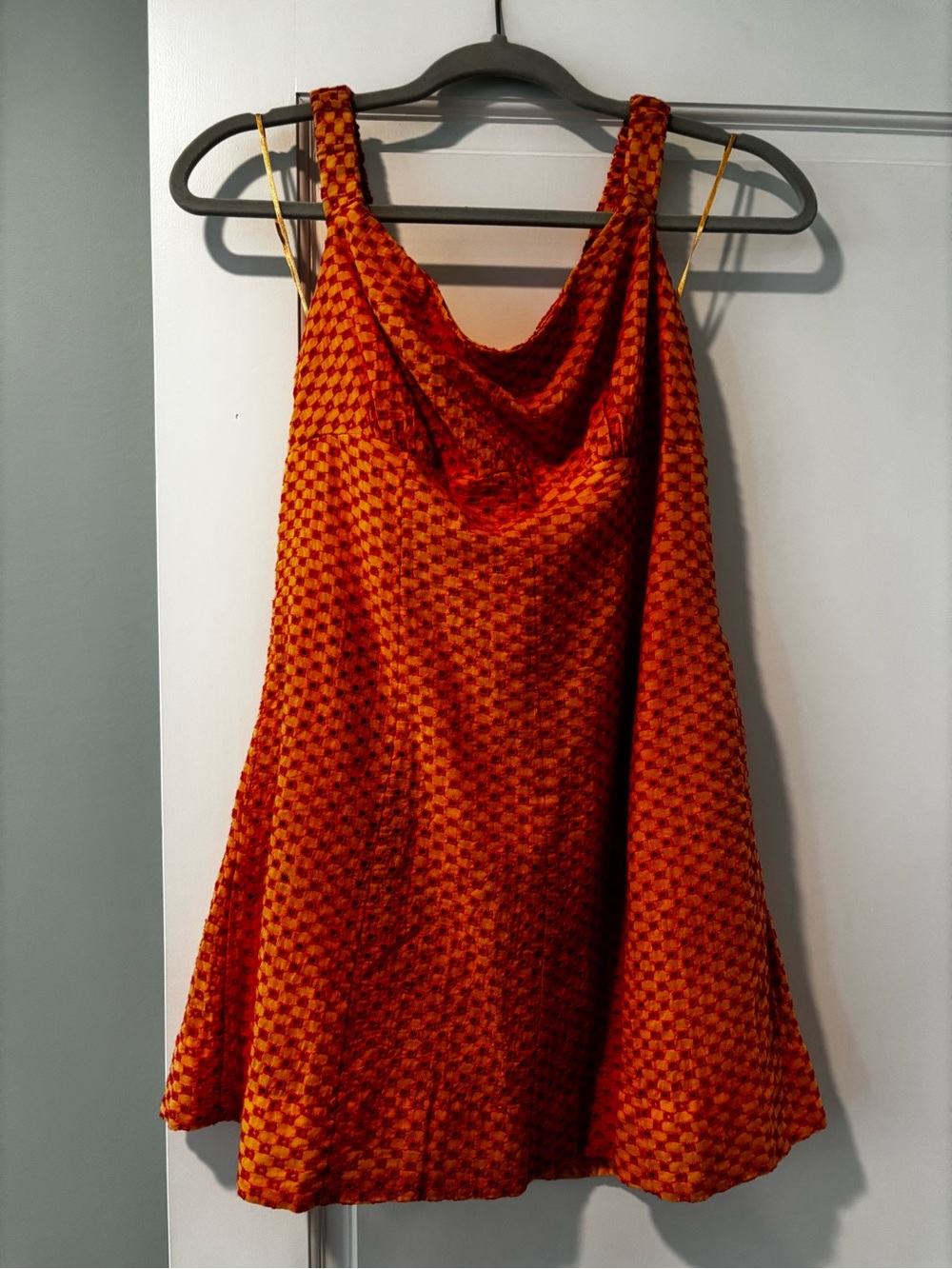 FREE PEOPLE Berry Kiss Mini Dress in Peach